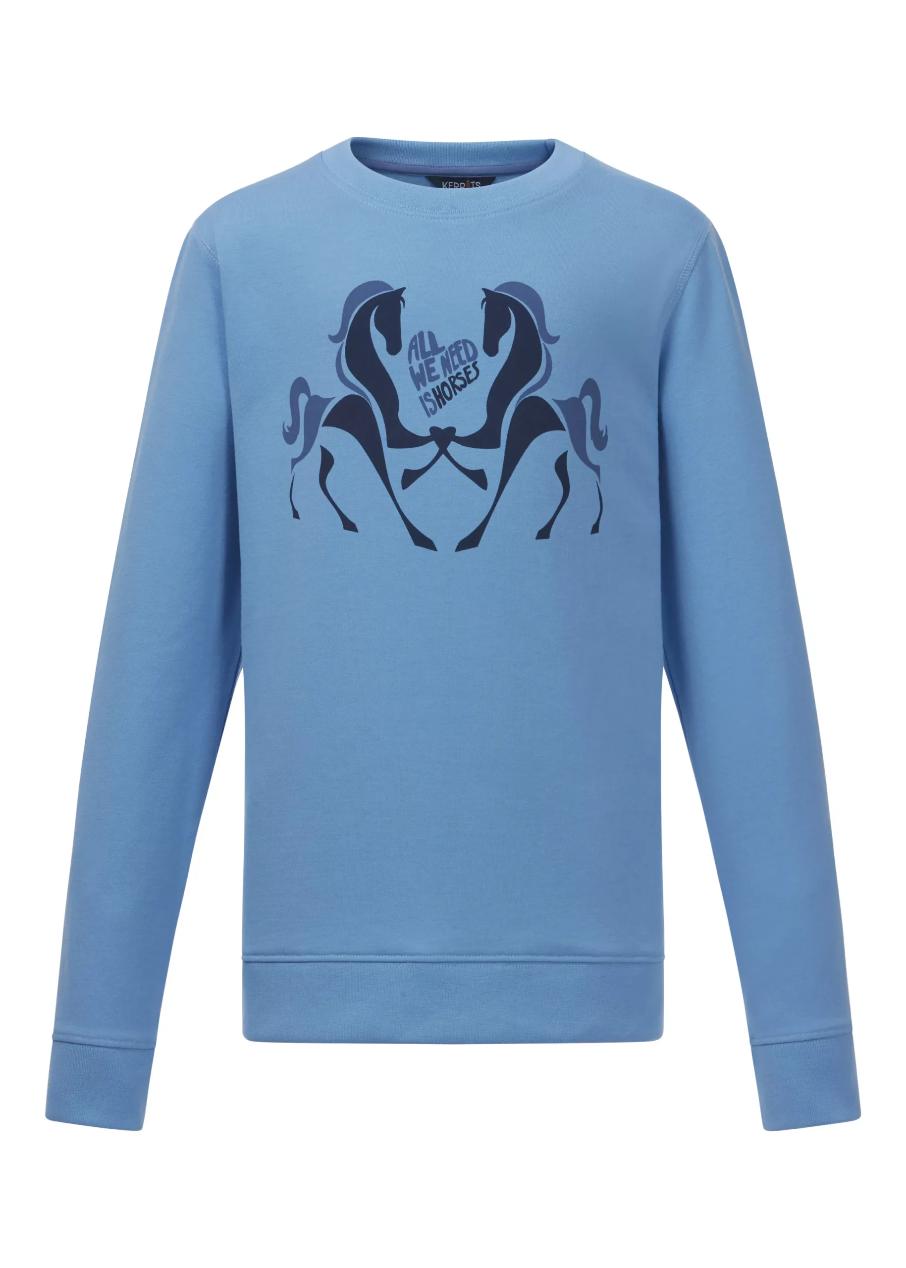 Kerrits Kids' All We Need Is Horses Sweatshirt - Cobaltique
