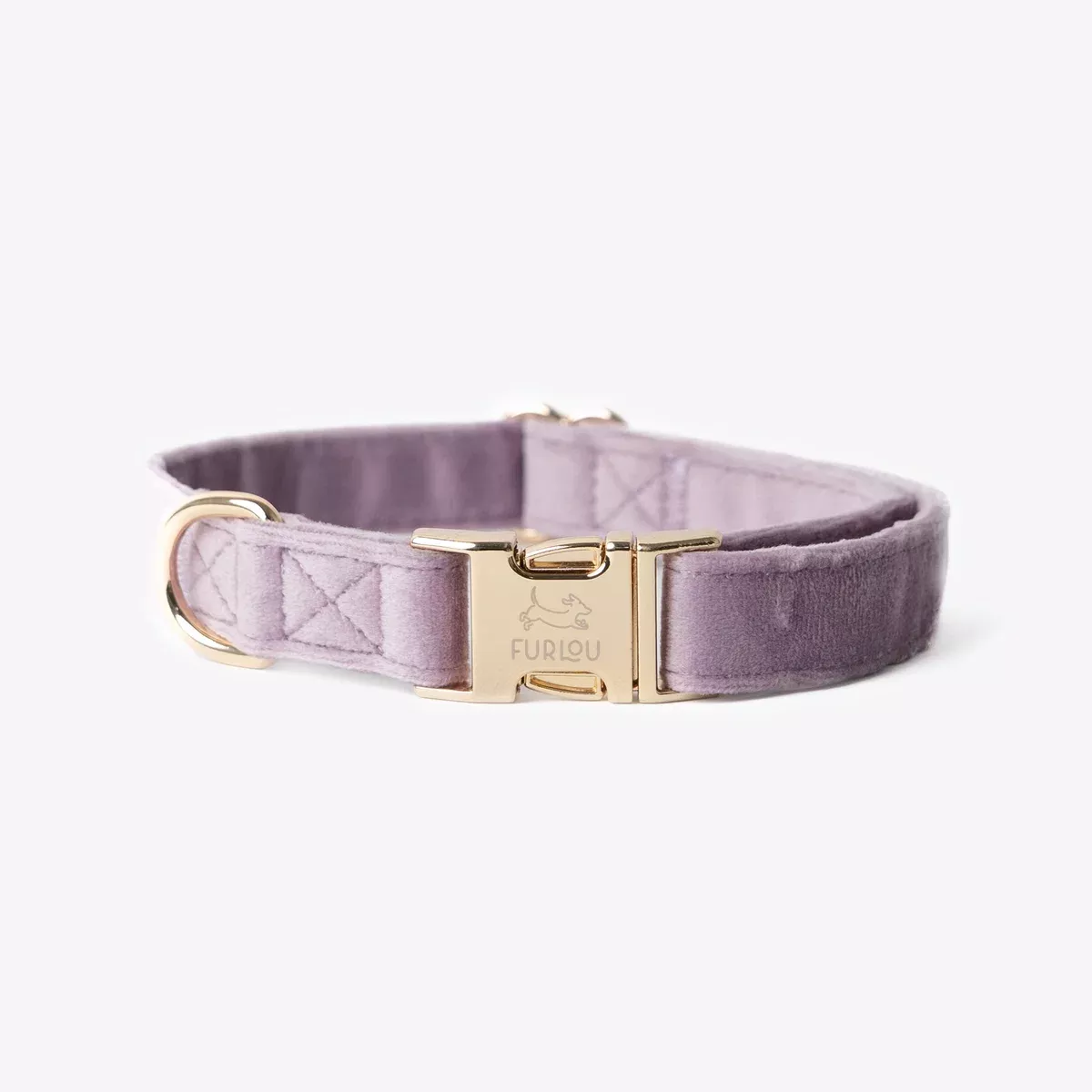 Velvet Dog Collar -Lilac